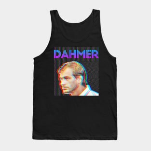 Jeffrey Dahmer ∆∆∆ 90s Styled Glitch Graphic Design Tank Top